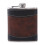 Leather Pattern Hip Flask Stainless Steel 6 oz 1