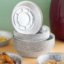 Pink Aluminum Foil Baking Pans 10 pcs 6-8 inches