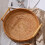 Round rattan serving tray with handles 12-inch 7