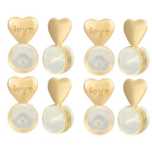 Earring Backs Gold 8PCS for Heavy Earrings