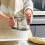 Flour Duster Sifter with Hand Crank and Mesh Sieve 8