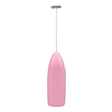 Battery-Powered Beverage Mixer Pink Kitchen Gadget