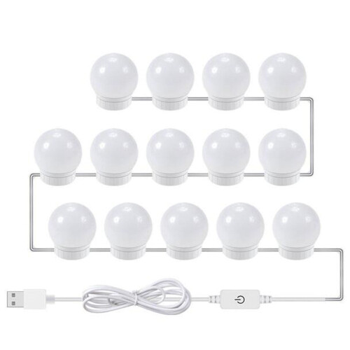 Pedty Floodlight Vanity Light String 1 Pc Dimmable
