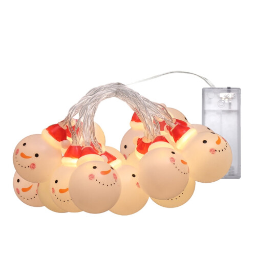 LED String Lights Indoor Outdoor Snowman Decor 20 Lights