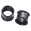 Stainless Steel Ear Tunnels 2PCS Black 12mm 1