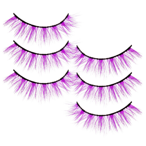 PeggyDoll 3D false eyelashes multi-color 3 pairs
