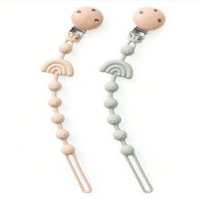 LOVEVER silicone pacifier clips for babies 2 pcs