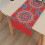 Table runner holiday moon design linen 1 piece 6