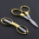 LOVEVER Metallic Stainless Steel Scissors Portable Foldable 1