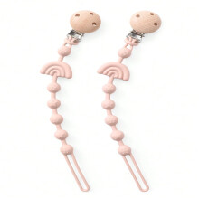 LOVEVER silicone pacifier clips for babies 2 pcs