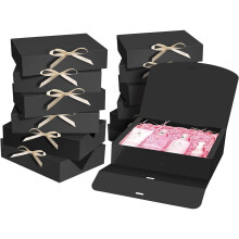 LOVEVER white paper gift box with lid 10.6x7.8x3.15in 5 or