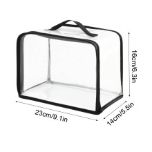 Clear Makeup Toiletry Bag with Zipper 1 Pack