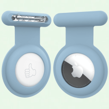 Hållare för barns Air Tag-fodral - Enkel och säker, kompatibel med Apple Air Tag-hållare för barn - Dold och bärbar - Svart (2 delar, grå)