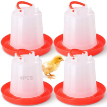 Chick Waterer Heavy-Duty Plastic 1L 4-Pack