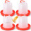 Chick Waterer Heavy-Duty Plastic 1L 4-Pack 1