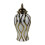 Ceramic ginger jar vase with lid white gold medium 4