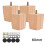 Pcapzz wooden sofa legs walnut square 4 pcs 1