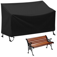 Outdoor bench cover heavy duty 3-seater 63.8 x 26 x 35 inch