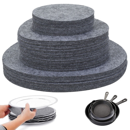 Felt Plate Dividers Set 96 pcs 5" 7.5" 10.5" round