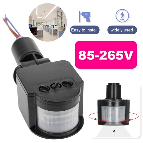 LNKOO PIR Motion Sensor LED Light 90-250V 180 Wall Mount
