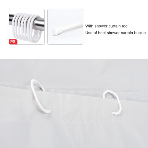 Modern Shower Curtain Polyester 71x71 Inches Winter Design 1
