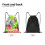 Rick and Morty drawstring bag unisex small 5