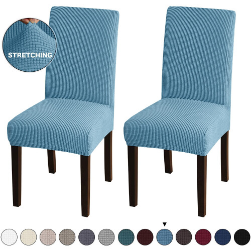 LNKOO dining chair slipcovers stretch fit 2 pack