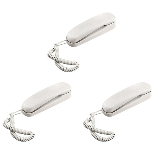 Wired Wall Phone White 3X