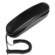 Wired Wall Phone Black Fixed for Home Office School