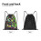 Rick and Morty Drawstring Bag Unisex Small 5
