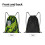 Rick and Morty Drawstring Bag Unisex Small 5