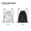Rick and Morty Drawstring Bag Unisex Small 5