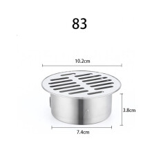 Stainless Steel Floor Drain Cover Round 83mm