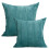 Gray striped polyester throw pillow 22x22 inch 2 count 1