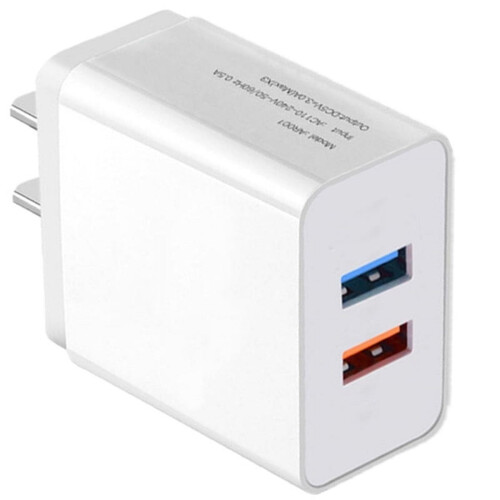 USB wall charger dual port 3.1A cube adapter