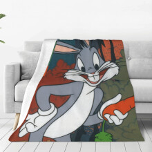 Bugs Bunny anime blanket soft flannel 60x50 inches