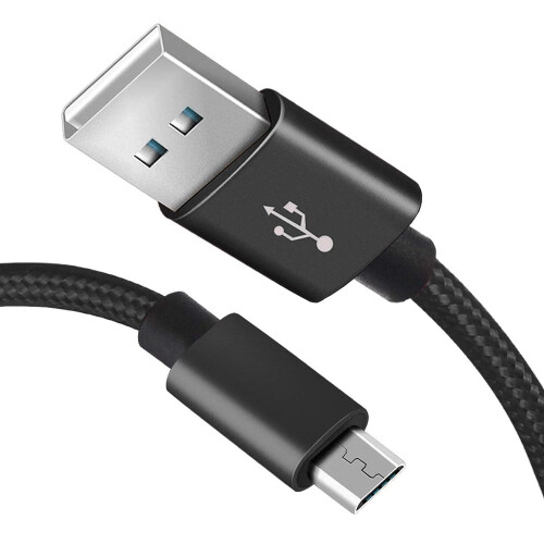 Micro USB cable FreedomTech braided 10 ft