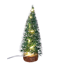 Green cedar LED glow needle Christmas tree tabletop