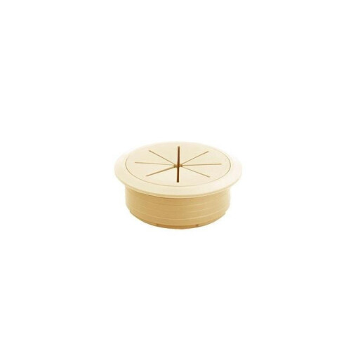 Cable Hole Cover for Desk Table 80mm Beige