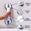 Suction Grab Rails Bathroom Handrails 2PCS 2