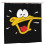 Daffy Duck shower curtain polyester 72 x 72 inches 1