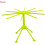 Foldable pasta drying rack green 1 pack 2