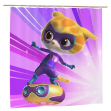 Superkitties shower curtain blackout waterproof 72x72 in
