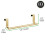 Stainless Steel Towel Rack Single Pole Gold 2
