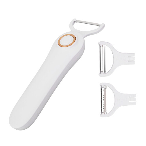 Electric Fruit Peeler with 3 Cutter Heads