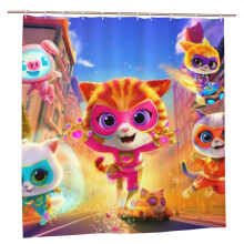 Superkitties shower curtain blackout waterproof 72x72 in