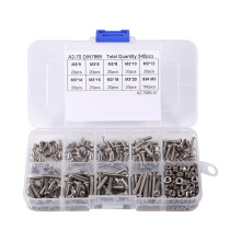 Stainless Steel Machine Screw Assortment Kit 340 pcs