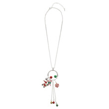 LIYUNMIAO Christmas necklace with jingle bell and candy