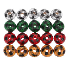 Christmas wooden beads 15mm 60 pcs