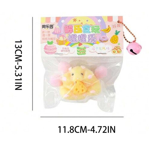 Hamster-shaped squeeze toy for stress relief, 1 piece 2